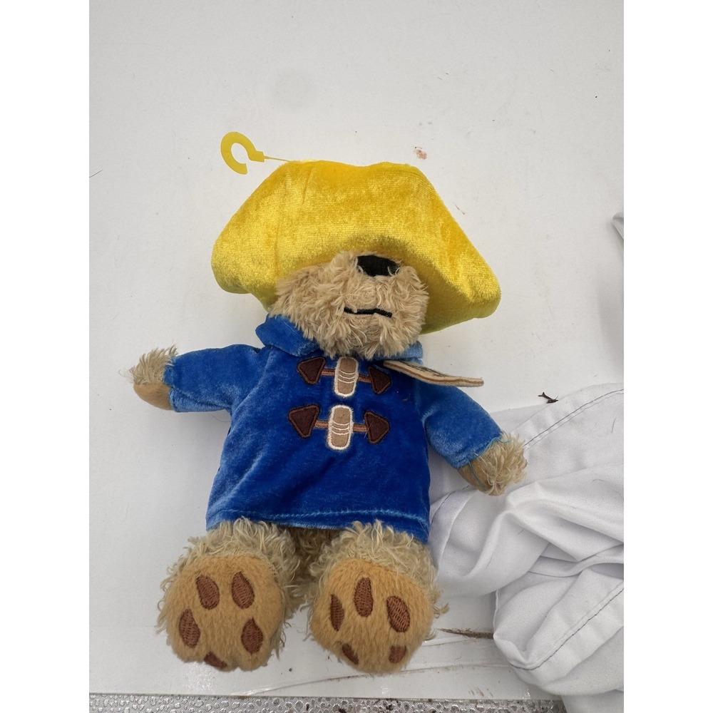 Yottoy Paddington Bear Plush 8"  Blue Coat Yellow Hat Stuffed Animal- My First